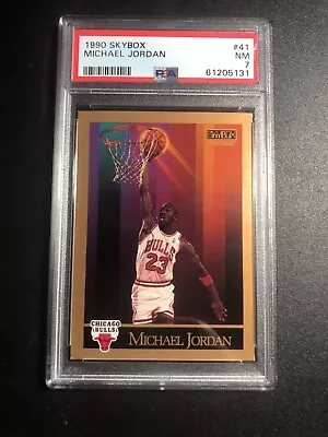 Michael Jordan 1990 Skybox Basketball #41 Psa 7 • $24.13