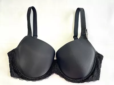 NWT Wacoal Women's 38DD La Femme Contour Underwire T-Shirt Bra 853117 Black • $35.99