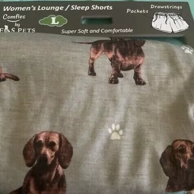 Dachshund Patterned Women's Sleep Shorts • $18