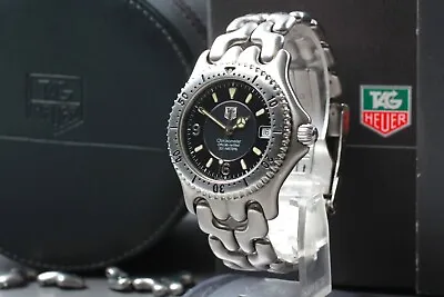 【NEAR MINT In Box】 Tag Heuer WG5111-P0 Black Dial 200m Automatic Men's Watch • $659.99