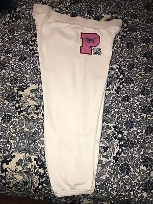 Victoria’s Secret Vs Pink Vintage Y2k Patch Logo Sweatpants Rare Htf Large • $40