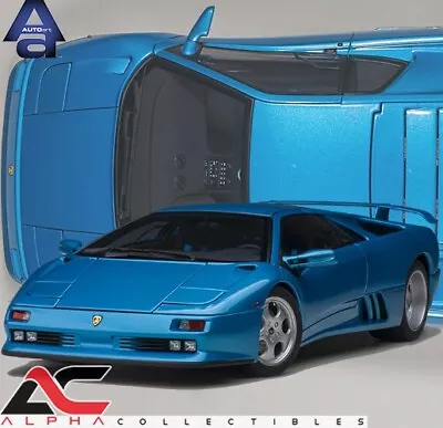 Autoart 79156 1:18 Lamborghini Diablo Se30 (blu Sirena/metallic Blue) • $237.50