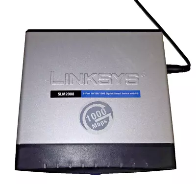 Linksys Switch SLM 2008 8 Port Gigabit Smart Switch • $29.95