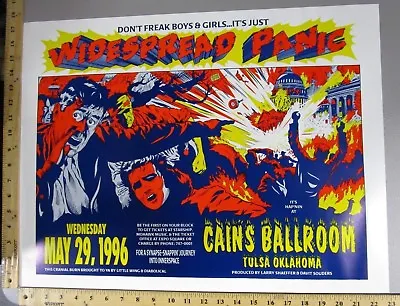 $40 • Buy 1996 Rock Concert Poster Widespread Panic David Dean Cain's Ballroom Tulsa OK