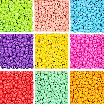❤ 50g Glass Seed Beads Opaque Silver Lined Ceylon Transparent 2mm 3mm 4mm ❤ • £1.20
