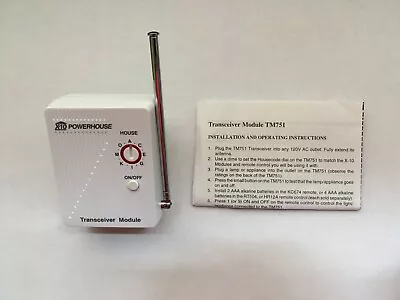 X10 TM751 Wireless RF Transceiver W/ Controlled Appliance Outlet - New In Box • $19.99