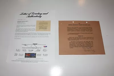 Steve Mcqueen Signed Aftra Agency Contract Psa/dna Loa Rare • $2999.99