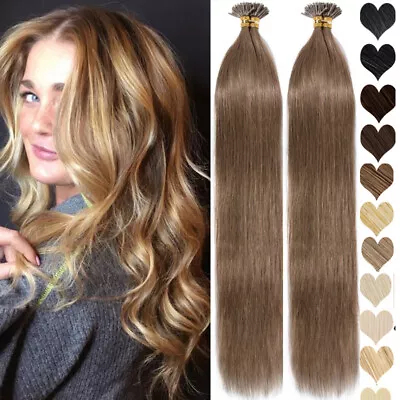 I-Tip Stick 100% Remy Human Hair Extensions Pre Bonded Keratin Fusion 1G/S Thick • $54.57