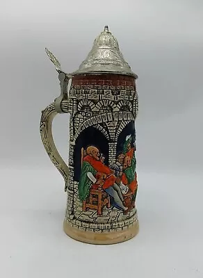 Vintage Marzi & Remy Carousing Landsknechte Stein Mug 3137 Germany DBGM M&R • $49.98