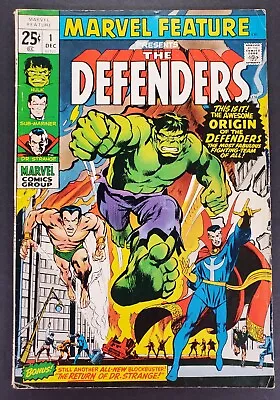 Marvel Feature #1 1st Team Appearance Defenders Neal Adams Marvel Comics 1971 • $105