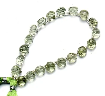 Natural Green Amethyst Prasiolite 8mm Onion Beads 8  Jewelry Supplies 74Cts. • $13.60