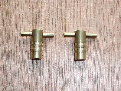 2 X Brass Central Heating Radiator Air Bleeder Key Keys • £1.29