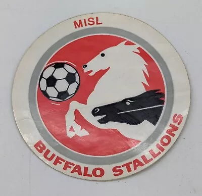 Vtg MISL Buffalo NY Stallions Unused Sticker Decal Soccer • $7.99