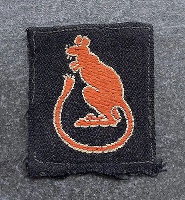 Original WW2 7th Armoured Division Formation Sign Cloth Badge Brabant Weave • £25