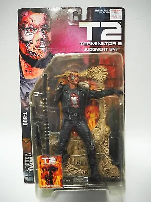 McFARLANE MOVIE MANIACS 4 T2 TERMINATOR 2 JUDGEMENT DAY T 800 ACTION FIGURE RARE • $35