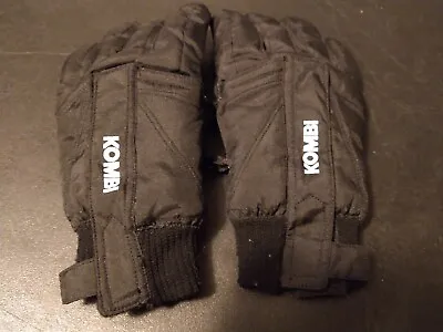 Kombi Ski Gloves Moyen Medium Canvas Black Waterproof Winter Insulated • $47.84
