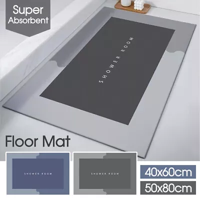 Super Absorbent Floor Mat Soft Quick-Drying Non-Slip Diatom Mud Bath Floor Mat • $16.94