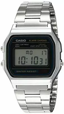 Casio A158WA-1 Men's Vintage Metal Band Chronograph Alarm Digital Watch • $21.99