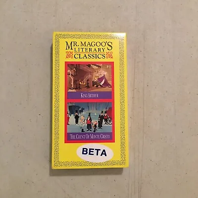 Rare Vintage Mr Magoo's Literary Classics Betamax NOT A VHS • $19.99