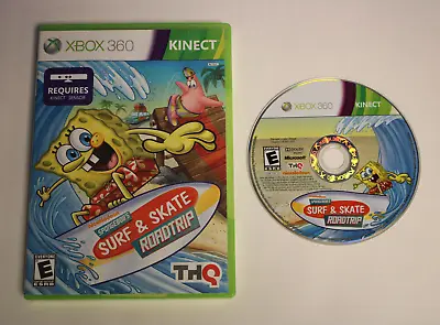 Spongebob's Surf & Skate Roadtrip Xbox 360 Kinect Video Game No Manual Tested • $9.94