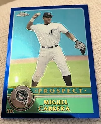 MIGUEL CABRERA 2003 Topps Chrome Rookie Card. FLORIDA MARLINS; DETROIT TIGERS • $14.75