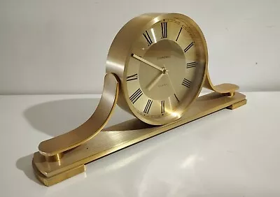 Mark&Spencer Stroke: 3521 Napoleon Mantel Clock Golden Metal • £120