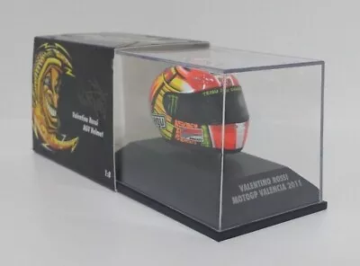 MINICHAMPS Valentino Rossi Model Helmet 1:8 Ducati Gp Valencia Motogp 2011 • £186.74