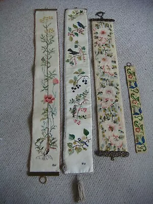 £50 • Buy 4 X Hand Embroidered/Tapestry Antique Bell Pulls