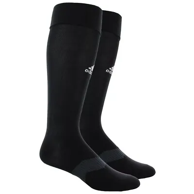 ADIDAS METRO SOCK Over The Calf Soccer Socks OTC BLACK WHITE Compression LRG-NEW • $9.98