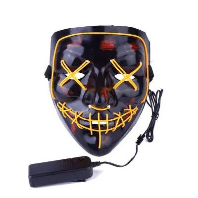 V For Vendetta LED Mask Anonymous Guy Fawkes Costume Cosplay Props • $7.58