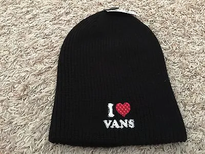 NWT VANS 'I ❤️ VANS' Beanie Hat - Black (2283) • $12.99
