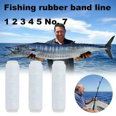 Invisible Rubber Fishing Bait Elastic Line Rubber Band Elastic Thread Line C1 • £1.88