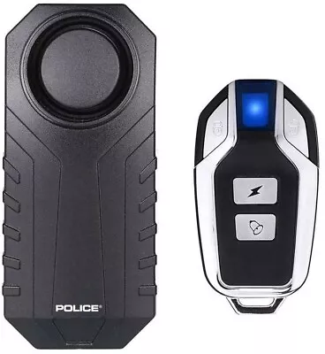 POLICE Bike Alarm With Remote Motorcycle Scooter Anti Theft Security System • $17.50