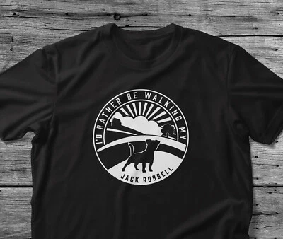 £14 • Buy Jack Russell T Shirt Gift Dog I'd Rather Be Walking My