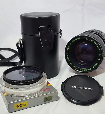 Quantaray Minolta MC  28-80mm F/3.5-4.5 Macro Lens With Case & Polarizing Filter • $9.99