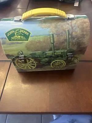John Deere Mini Metal Lunch Box Vintage Tin Box Company Collectible Moline IL • $10