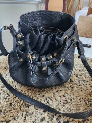 $140 • Buy Alexander Wang Diego Bag Pebbled Leather Black Hardware RRP $460