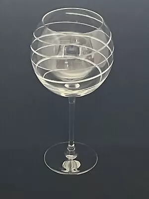 Mikasa Cheers Crystal Balloon Wine Goblet 9  Tall 24 Oz Replacement Etched Swirl • $10.99