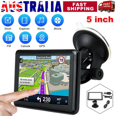 $44.85 • Buy 5  4GB GPS Navigator Car Auto Truck Navigation With Reverse Camera & Bluetooth