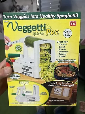 Veggetti Pro Vegetable Cutter As Seen On TV Spaghetti Zoodles Spiral Table Keto • $12