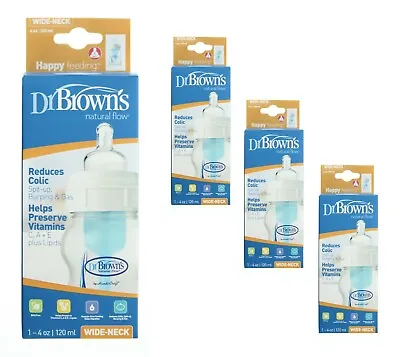 Dr. Brown's Baby Bottle Original Wide-Neck Natural Flow Vent System 4oz Level 1 • $8.99