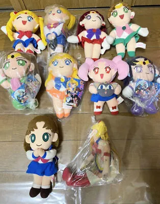 Sailor Moon Vintage Retro Vinus Chibi Mars Plush Doll Collector Set Of 10 Lot • $212.84