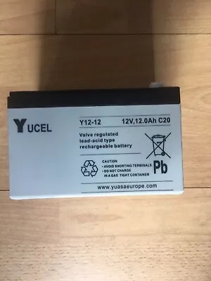 Yucel Battery  Y12-12 12v 12Ahr • £22