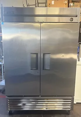 2 Door Freezer True T-49F Upright Reach In 54  NSF On Wheels Stainless #1511 • $2495