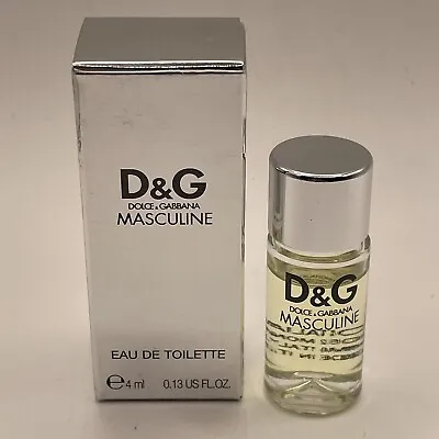 D&G Masculine MINI By Dolce & Gabbana 4ml/.13oz Men EDT Splash- NEW IN BOX • $69.50