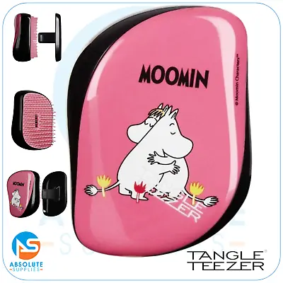 Tangle Teezer Compact On-the-go Detangling Hair Styler - Moomin Pink • £9.99