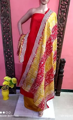 RIAA Indian KANTHA Hand Embroidery Pure Silk Dress Material Punjabi Suit • $116.15