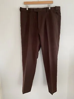 Peter Christian Dark Brown Soft Moleskin Chino Trousers W40 L30 MT 20 • $31.11