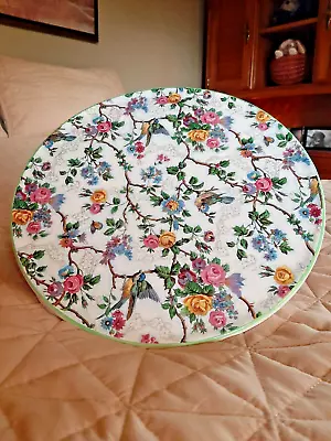 $25 • Buy Vintage Royal Tudor Ware Barker Bros England Lorna Doone Chintz Cake Plate 11 