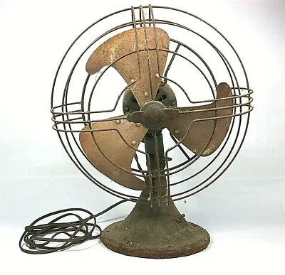 General Electric Oscillating Fan 1930's Art Deco Vortalex Blade 10 Inch-2 SPEED • $199